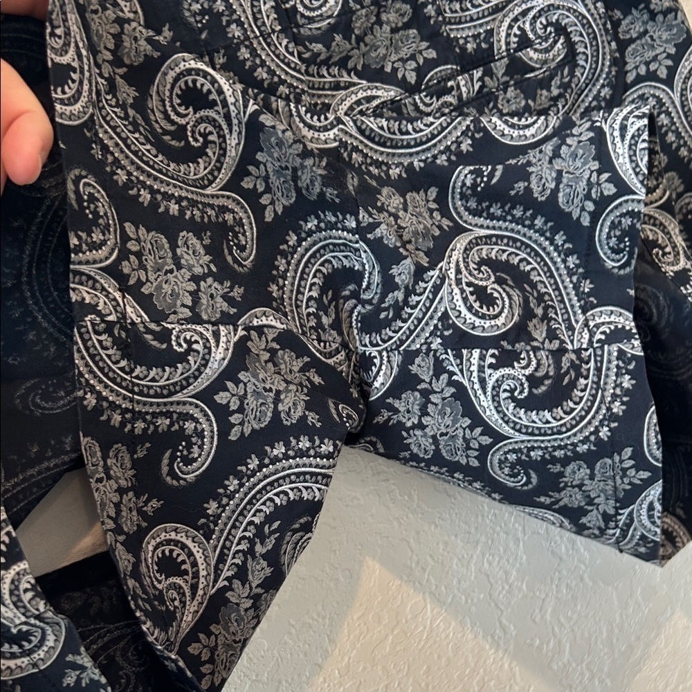 J. Crew Navy Paisley Women's Shorts - Picture 8 of 11